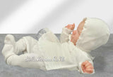 Mac ilusion Newborn Baby 3 Piece Set - 7814 White