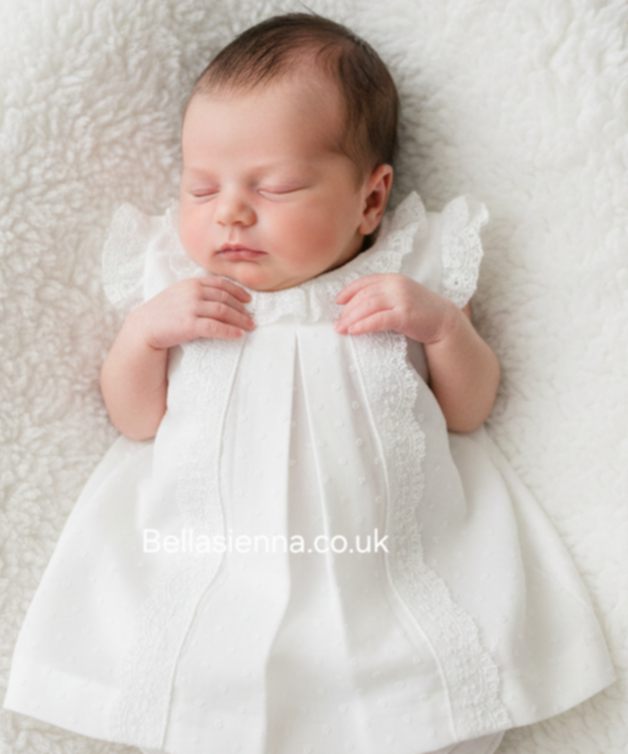 Mac ilusion Baby Girls Dress Set 7755 Cream