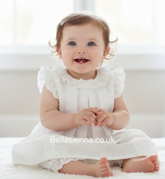 Mac ilusion Baby Girls Dress Set 7755 Cream