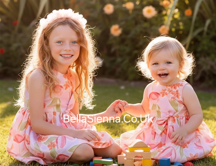 Mayoral Girls Pretty Multicoloured Floral Dress - 3913