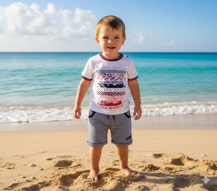 Losan Casual Fun Holiday T-Shirt And Short Set