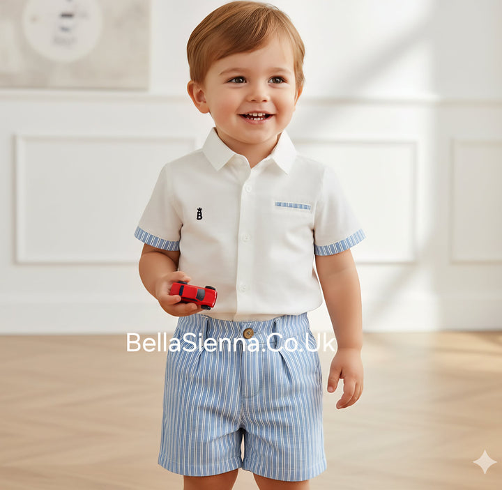 Mayoral Baby Boys Smart Short Set 1293 Blue