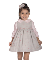 Lor Miral Girls Blouse & Pinafore Dress - 421011 & 42415
