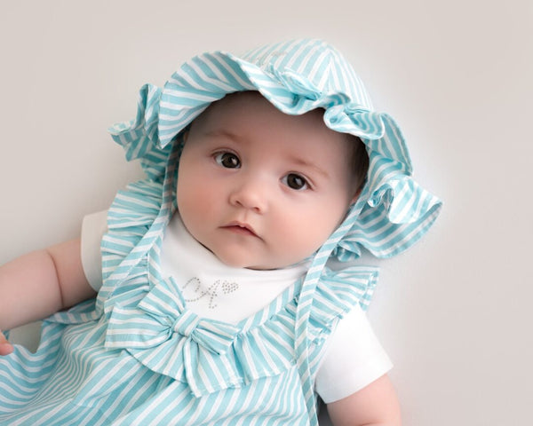 Little A "KANDY" Stripe Seersucker Sunhat- LA24213