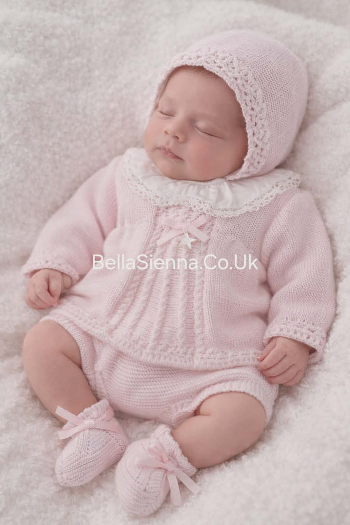 Mac Iusion Baby Girls Four Piece Outfit "Perfect Coming Home Outfit" 8231