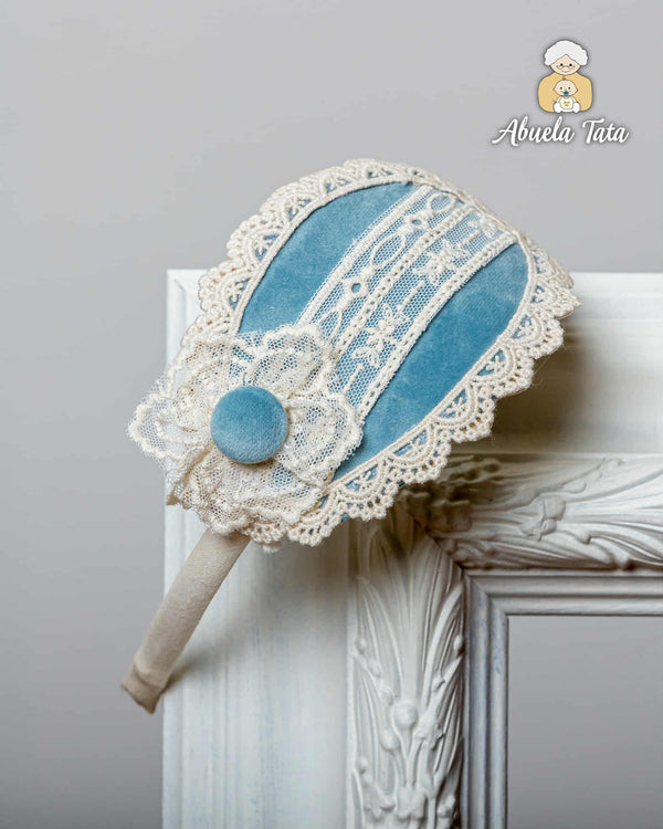 Abuela Tata Velvet & Lace Headband To Match - 2599393 -0899393