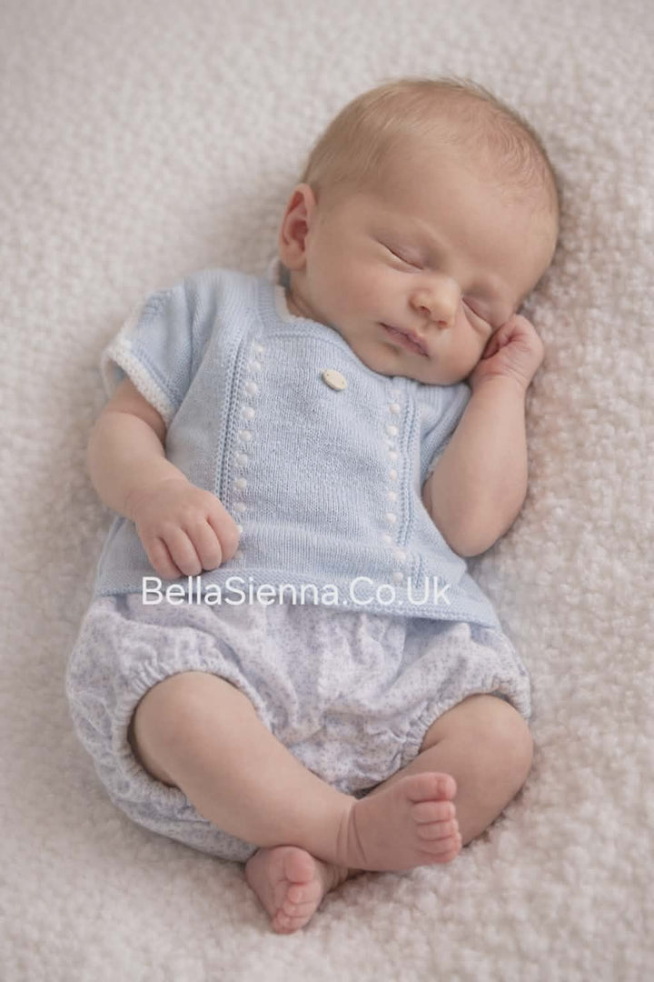 Carmen Taberner Unisex Fine Knitted Top And 100% Cotton Pants P54