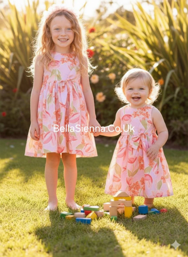 Mayoral Girls Pretty Multicoloured Floral Dress - 3913