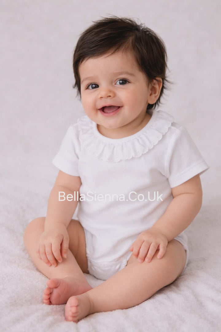 Rapife Baby Girls Pretty Ruffle Collar Bodysuit 877