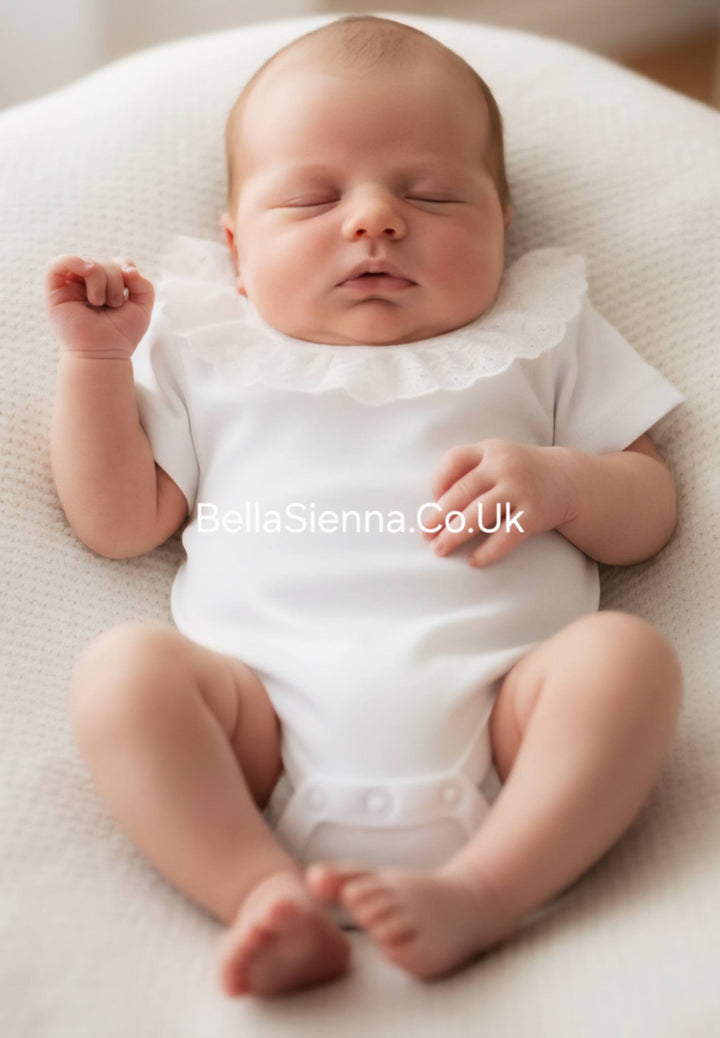 Rapife Baby Girls Pretty Ruffle Collar Bodysuit 877