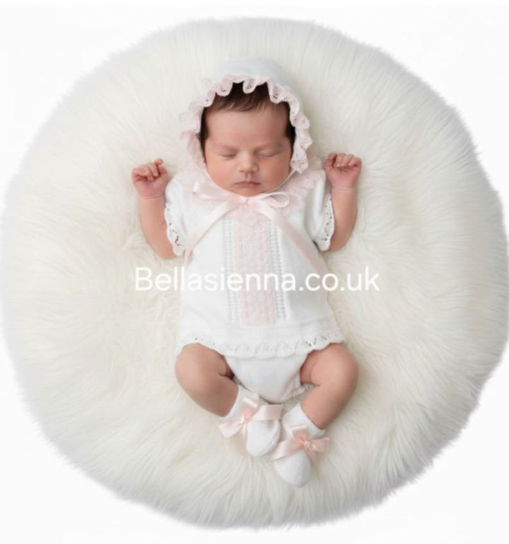 Mac ilusion 4 Piece White/Petal Pink Set - 8839