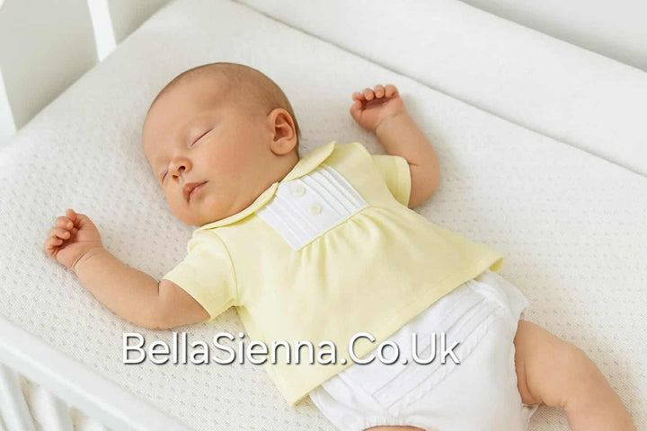 Blues Baby Lemon & White Unisex Bloomer Set - BB0401