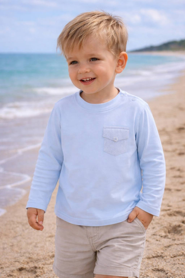 GYMP - Gorgeous Young Misters & Princesses Long Sleeved T-Shirt  - Blue/White - 0580