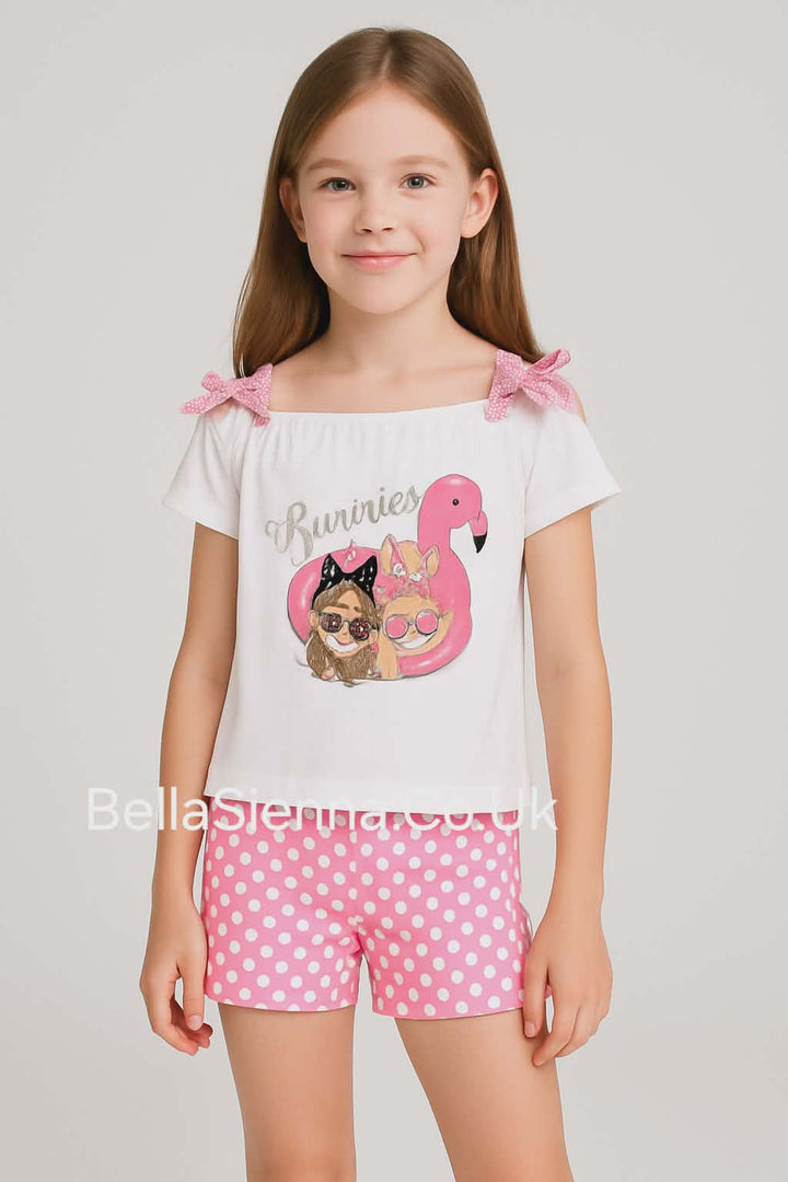 Mayoral Girls Cold Shoulder Short Set 3213