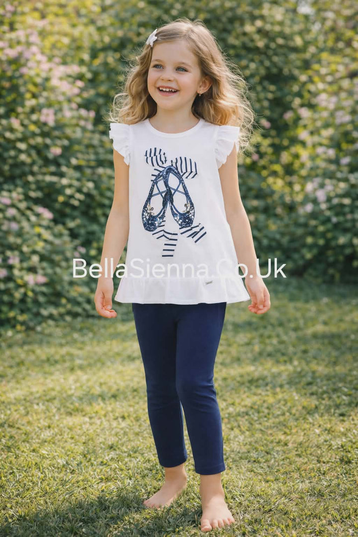 Mayoral Girls Ruffle Leggings Set 3512