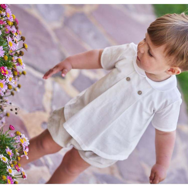 Rapife Boys Ivory Shirt & Beige Jam Pants - 5256 - 5232