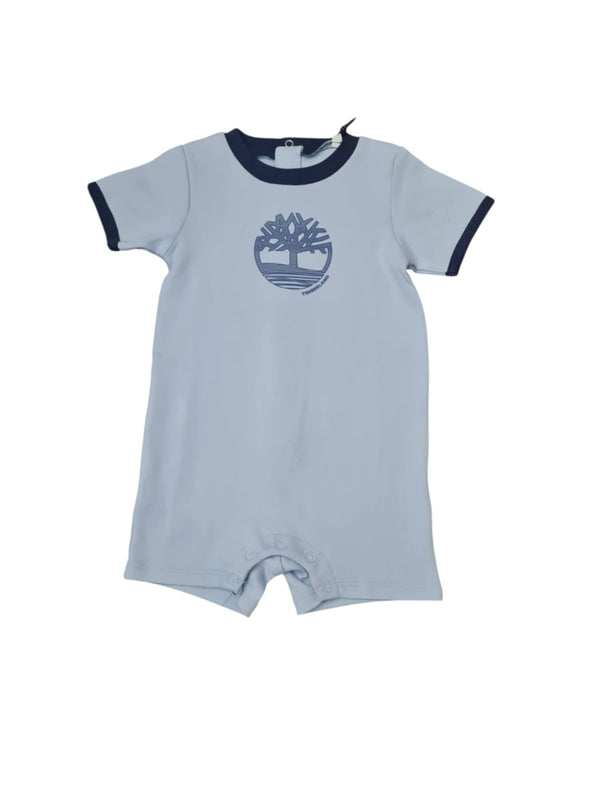 Timberland Baby Boys Blue Logo Romper