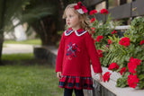Miranda AW23 Red Dress With Scottish Terrier - 260 V