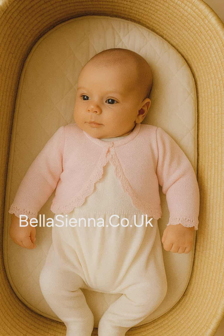 Mac ilusion Pink Knitted Bolero Cardigan - 9275