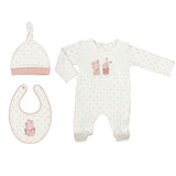 Mayoral Baby Girls, Hat & Bib Set - 9360 - Misty Pink