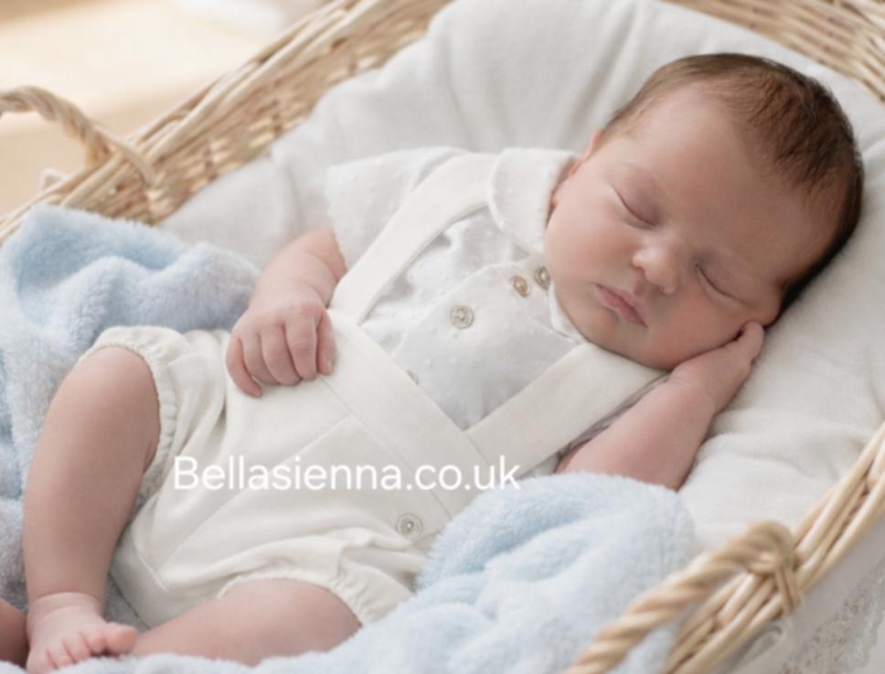 Mac ilusion Boys Shirt & Ivory Linen Shorts With Straps - 9363