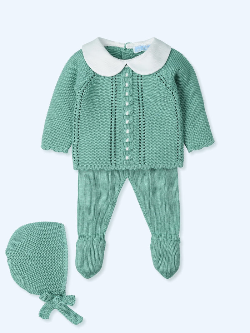 Mac ilusion Baby Boys Three Piece Set - 9611G - Celeste (baby blue)