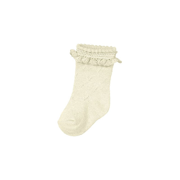 Mayoral Baby Girls Openwork Socks - Champagne - 9761