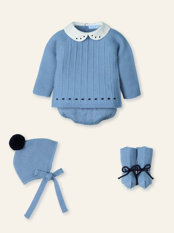 Mac ilusion Baby Boys Four Knitted Set - 9823- DREAM - Blue