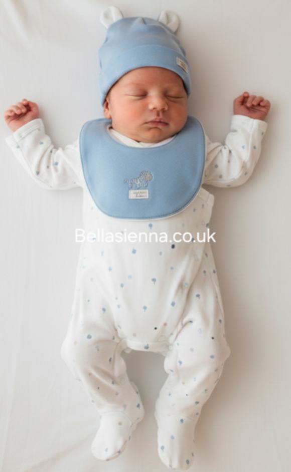 Mayoral Baby Baby Boys 3 Piece Gift Set - Babygrow, Bib & Hat Set - 9979 - Blue