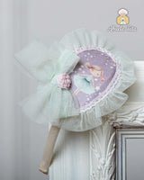 Abuela Tata Lilac & Green Tulle Ballerina Headband To Match - 2599400 - 0899400