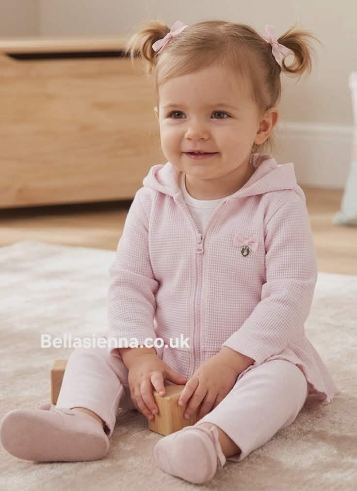 Blues Baby Girls Pretty Pink Three Piece Set - Jacket, Leggings & Top - BB2204