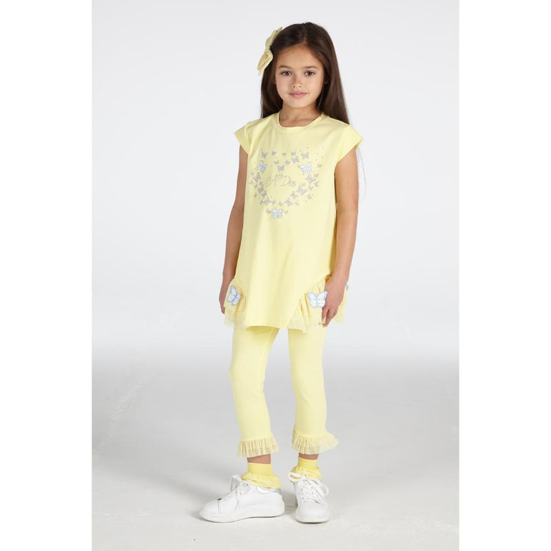 A*Dee Jinty Tulle Leggings Set - S223519 - Summer-Lemon Cake