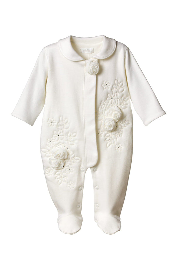 Sofija "AFRODYTA" Ivory Cotton Babygrow