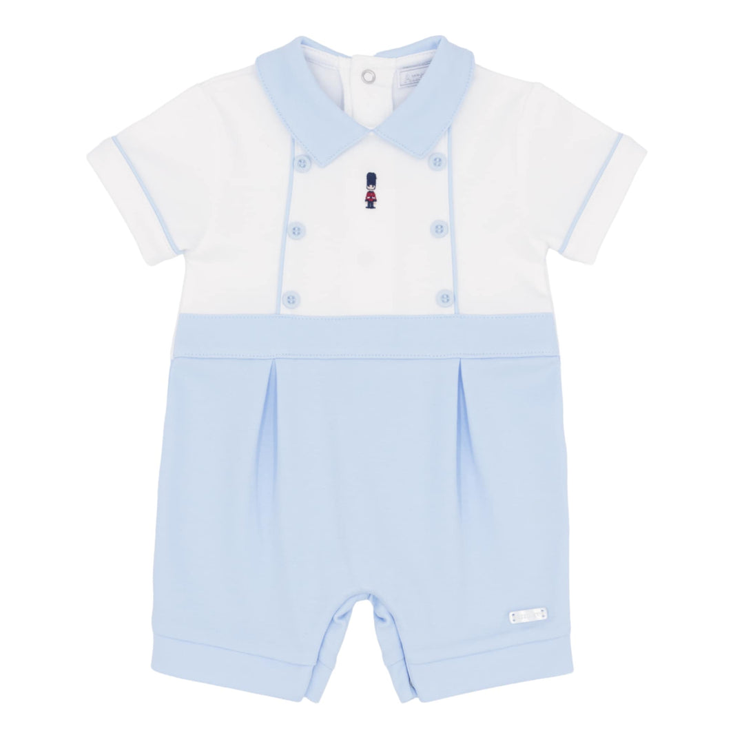 Amore Boys Blue & White Toy Soldier Romper - AM0071