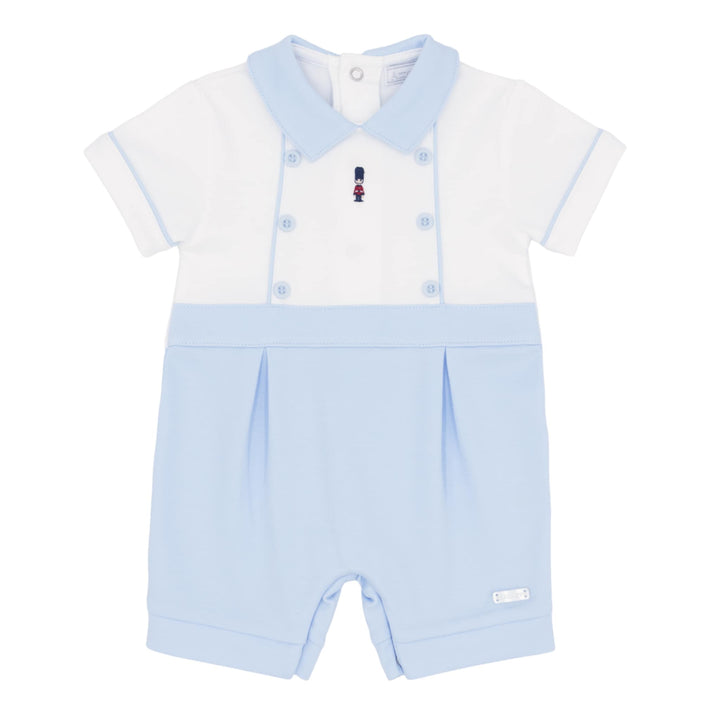 Amore Boys Blue & White Toy Soldier Romper - AM0071