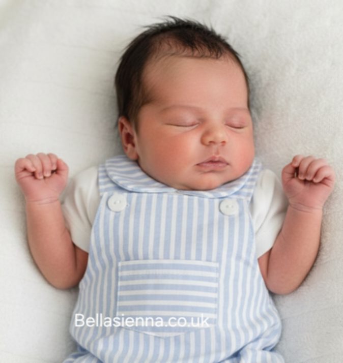 Dandelion Stripe Pique Boys Dungaree And T-Shirt - AV6096