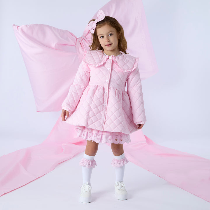 A Dee - S261202 - RILEY -  Pink Quilted Jacket