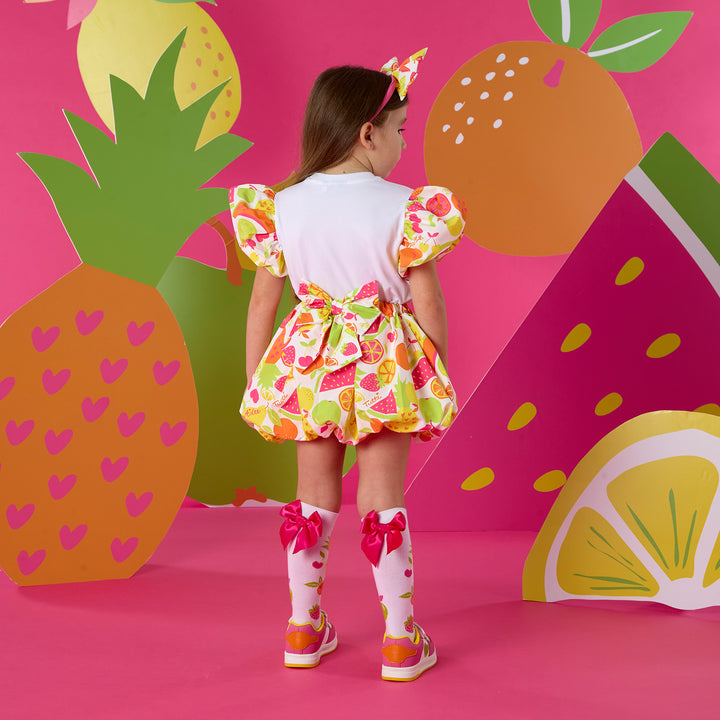 A Dee -S263523 TIA - Tutti frutti print puff skirt set