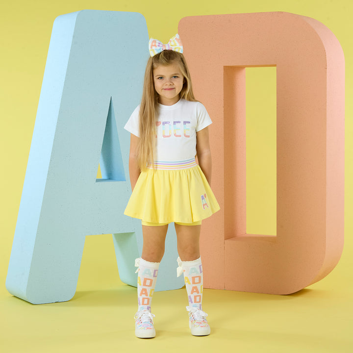 A Dee - S262519 STEVIE - Skort set with sequin artwork