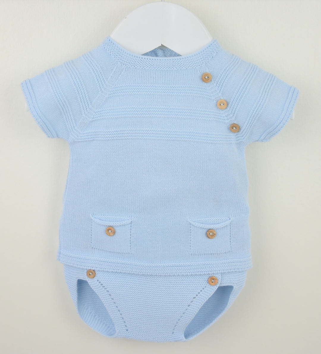 Baby Blue Knitted Two Piece Set - B0551