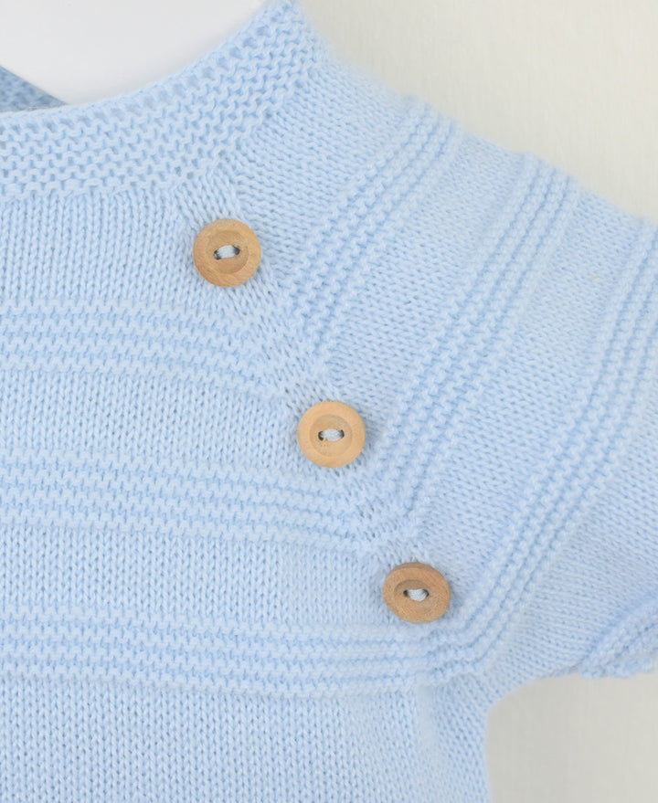 Baby Blue Knitted Two Piece Set - B0551