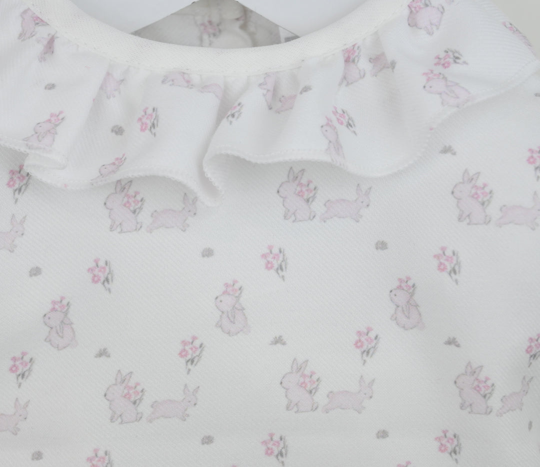 Pex Girls Baby Bunnies Two Piece Top & Knitted Pants Set - B092001415