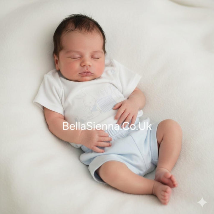 Barcellino Boys Two Piece Bunny Short & T-shirt Set - 1440