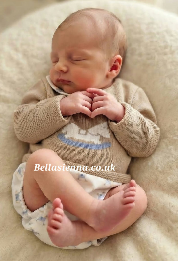 Beige/Natural Rocking Horse Two Piece Pants Set - B097501530