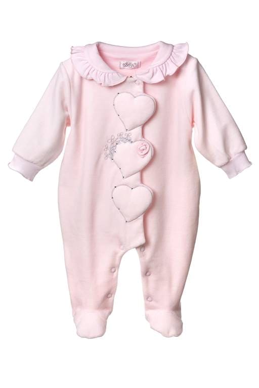 Sofija "CELESTIA" Pink Velour Babygrow