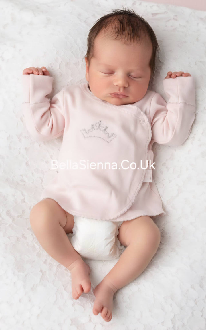 Sofija "CELESTIA" Pink Cotton 3 Piece Babygrow Set
