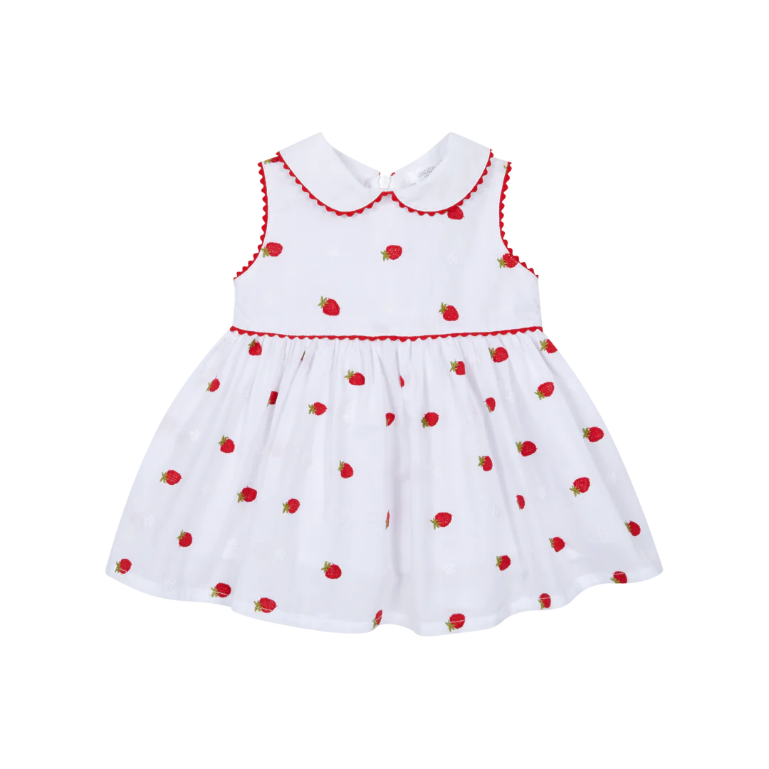 Deolinda Baby Strawberry Print Dress - DBV26406 - "Pavlova"