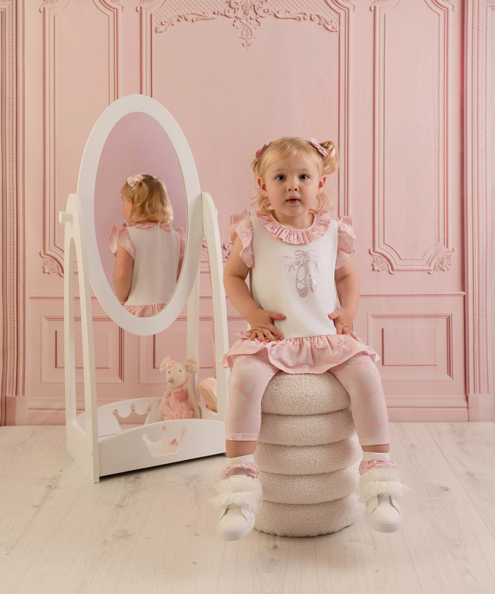 Little A - LA26106 Oriana - Bow print, ballerina legging set