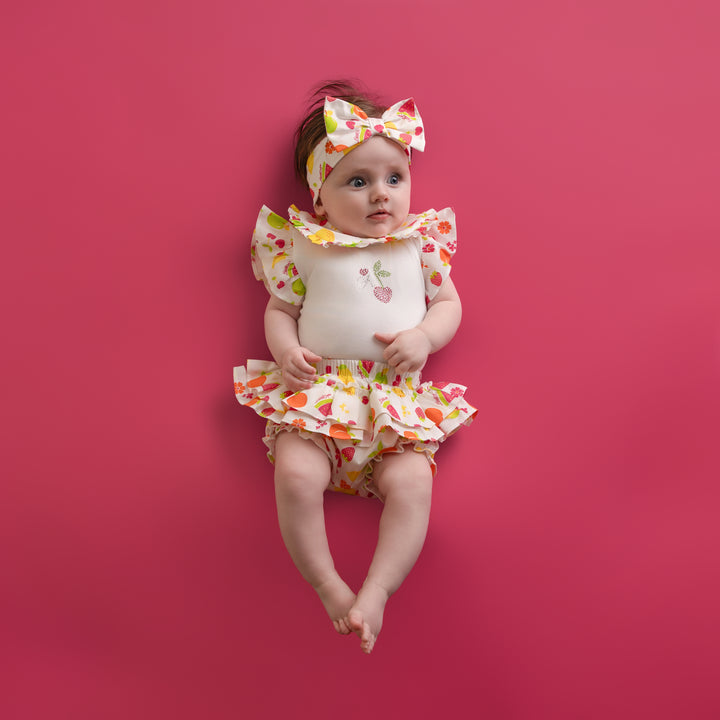PRE - ORDER - Little A - "CUTIE FRUTTI" - LA26212 Piper - Fruit print headband