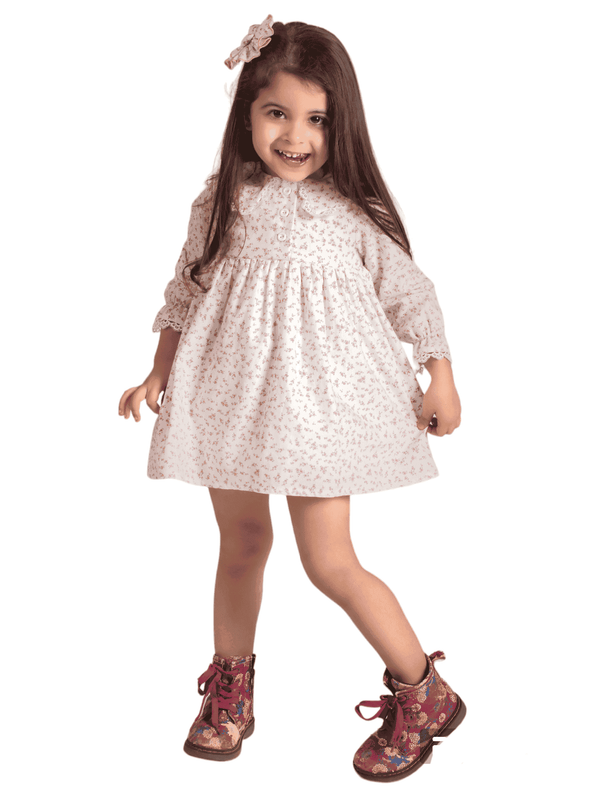 Lor Miral Girls Floral Print Dress - 42409